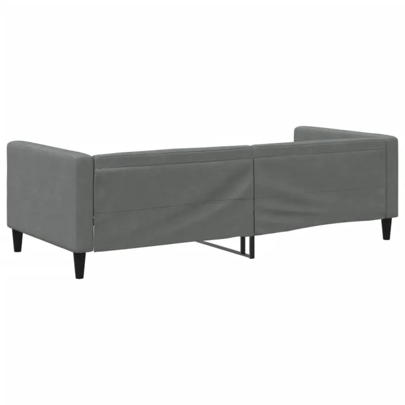 Sofa, tamsiai pilkos spalvos, 90x190cm, audinys