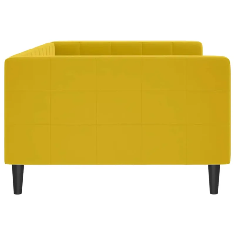 Sofa, geltonos spalvos, 100x200cm, aksomas
