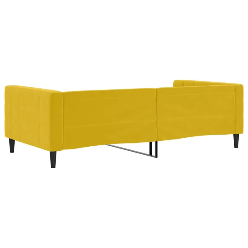 Sofa, geltonos spalvos, 100x200cm, aksomas