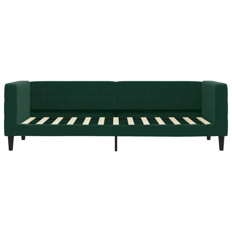 Sofa, tamsiai žalios spalvos, 80x200cm, aksomas
