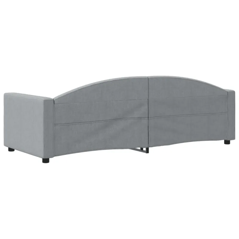 Sofa, šviesiai pilkos spalvos, 80x200cm, audinys
