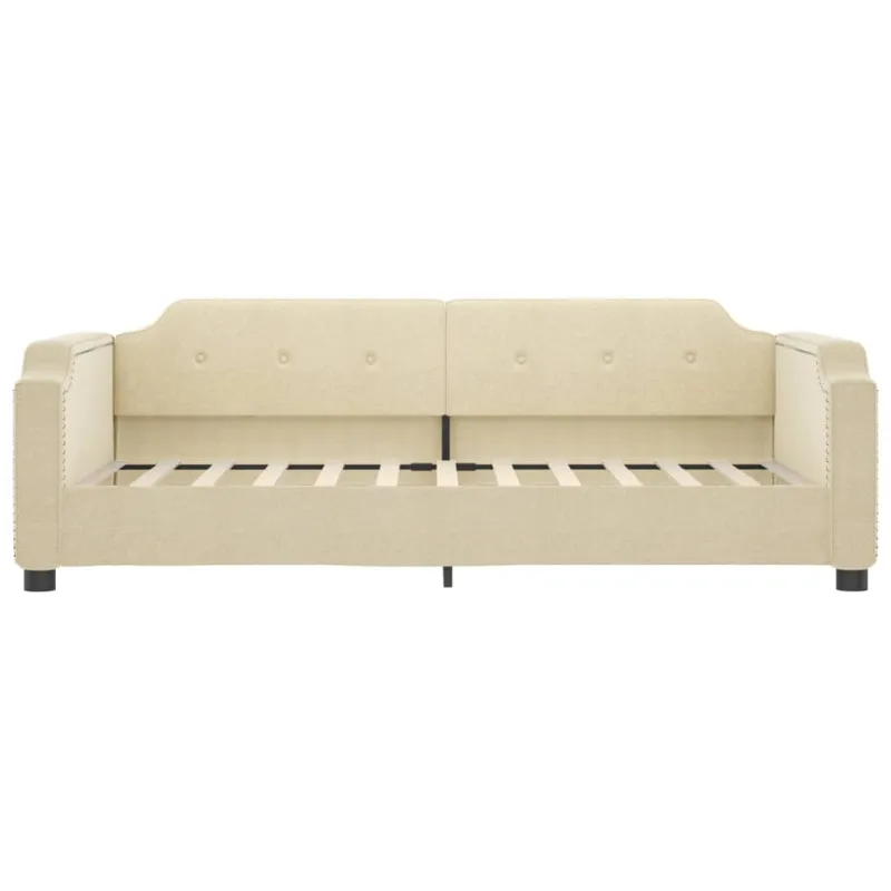 Sofa, kreminės spalvos, 90x200cm, audinys