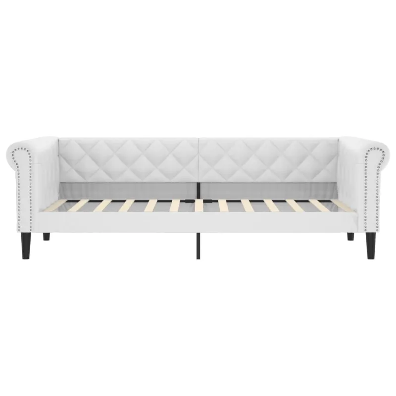 Sofa, baltos spalvos, 80x200cm, dirbtinė oda