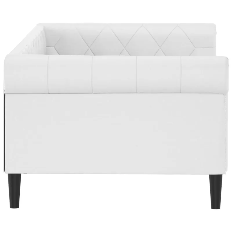 Sofa, baltos spalvos, 80x200cm, dirbtinė oda