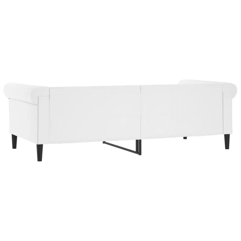 Sofa, baltos spalvos, 80x200cm, dirbtinė oda