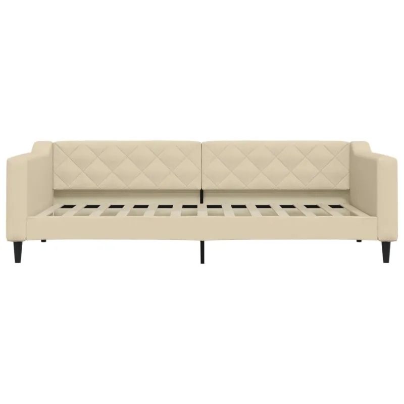 Sofa, kreminės spalvos, 90x200cm, audinys