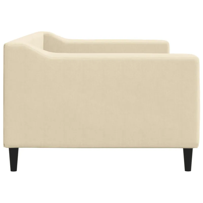Sofa, kreminės spalvos, 90x200cm, audinys