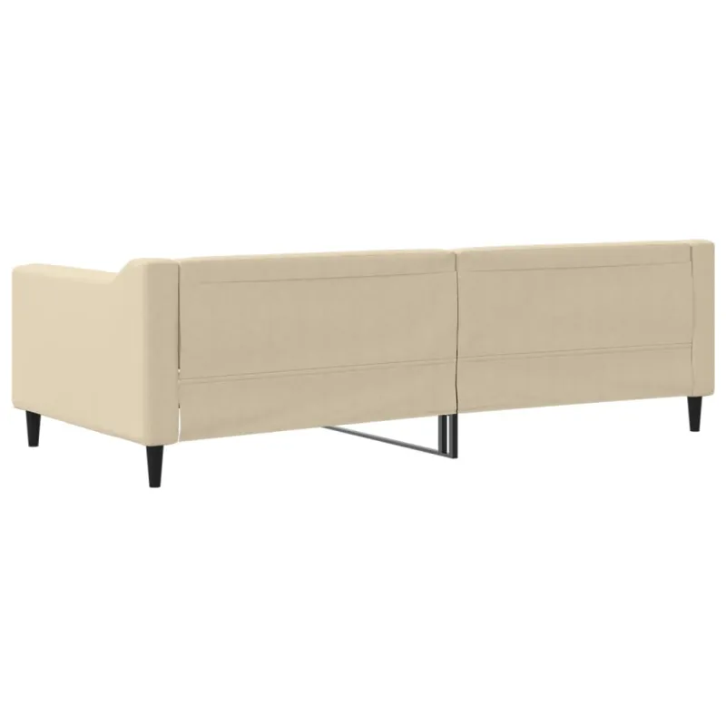 Sofa, kreminės spalvos, 90x200cm, audinys