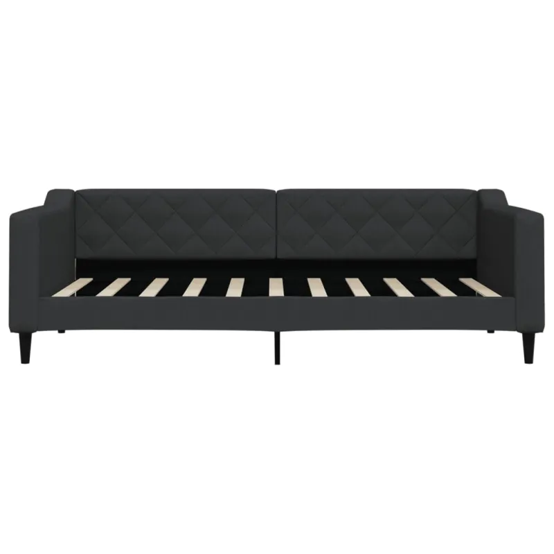 Sofa, juodos spalvos, 90x190cm, audinys