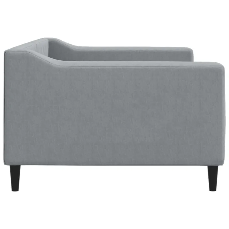 Sofa, šviesiai pilkos spalvos, 90x190cm, audinys