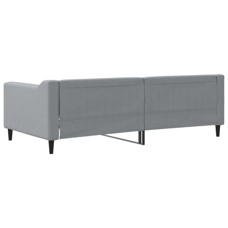 Sofa, šviesiai pilkos spalvos, 90x190cm, audinys