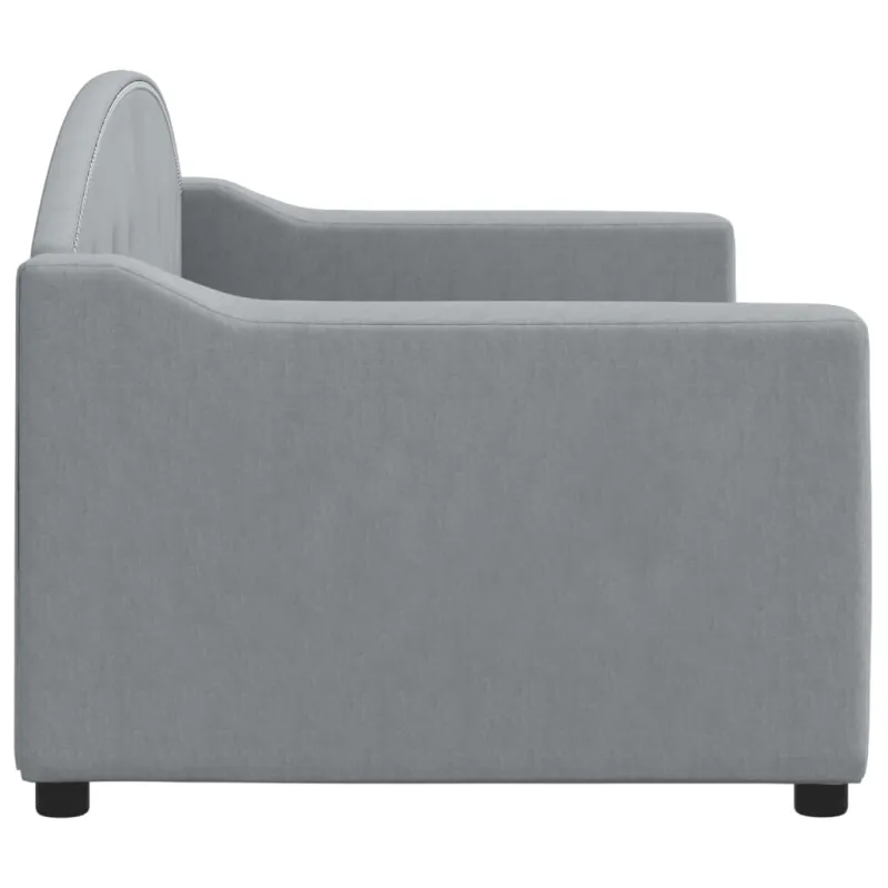Sofa, šviesiai pilkos spalvos, 80x200cm, audinys