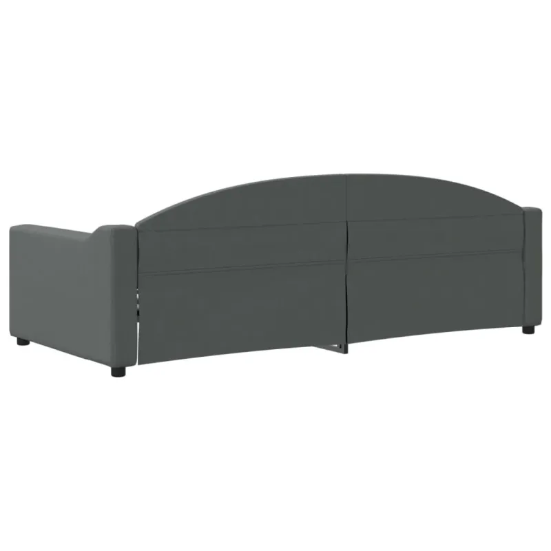Sofa, tamsiai pilkos spalvos, 90x200cm, audinys