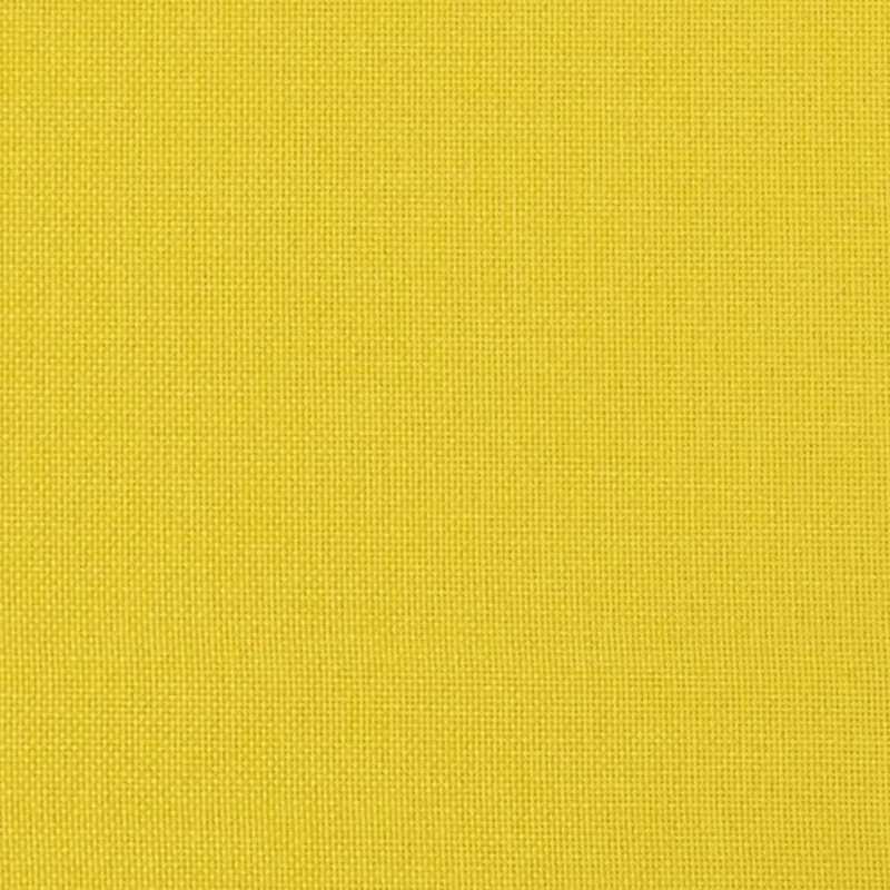 Trivietė sofa su pakoja, šviesiai geltona, 180cm, audinys