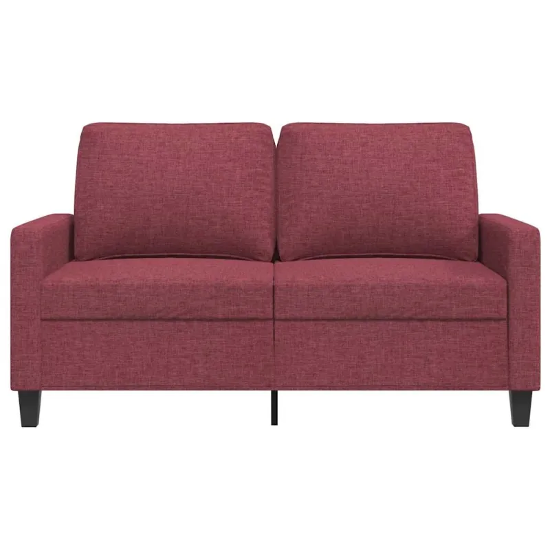 Dvivietė sofa, raudonojo vyno spalvos, 120cm, audinys
