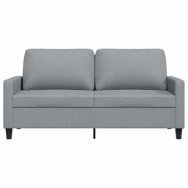 Dvivietė sofa, šviesiai pilkos spalvos, 140cm, audinys