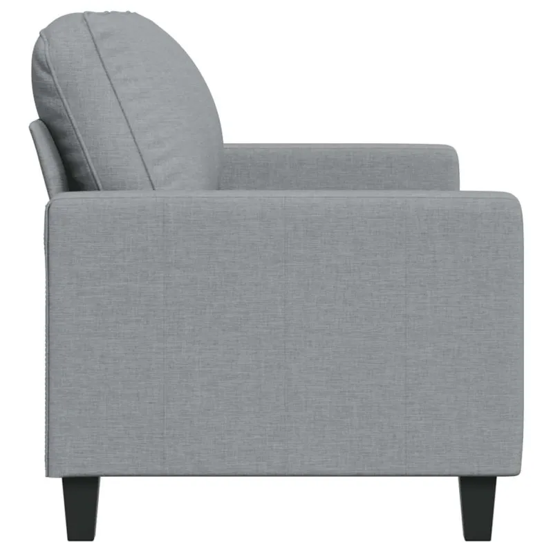 Dvivietė sofa, šviesiai pilkos spalvos, 140cm, audinys