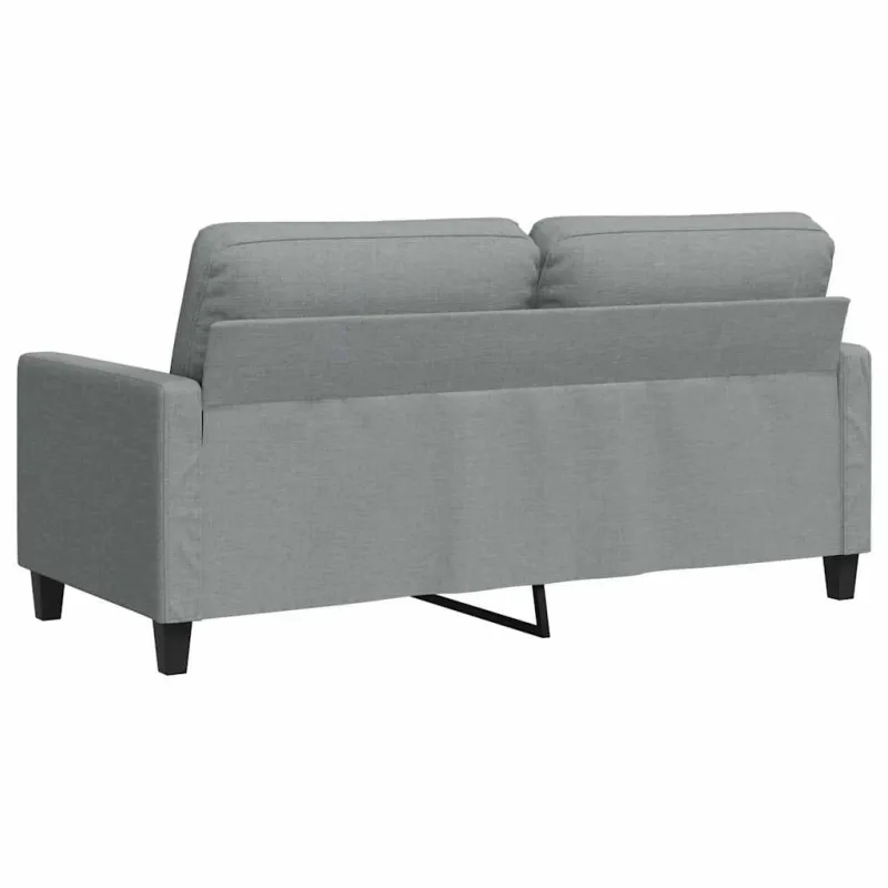 Dvivietė sofa, šviesiai pilkos spalvos, 140cm, audinys