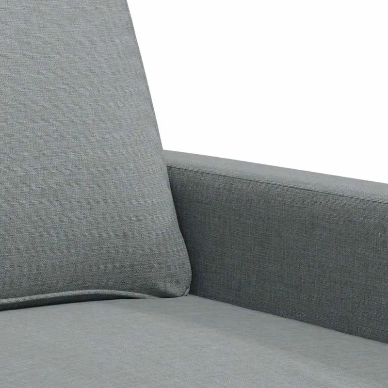 Dvivietė sofa, šviesiai pilkos spalvos, 140cm, audinys