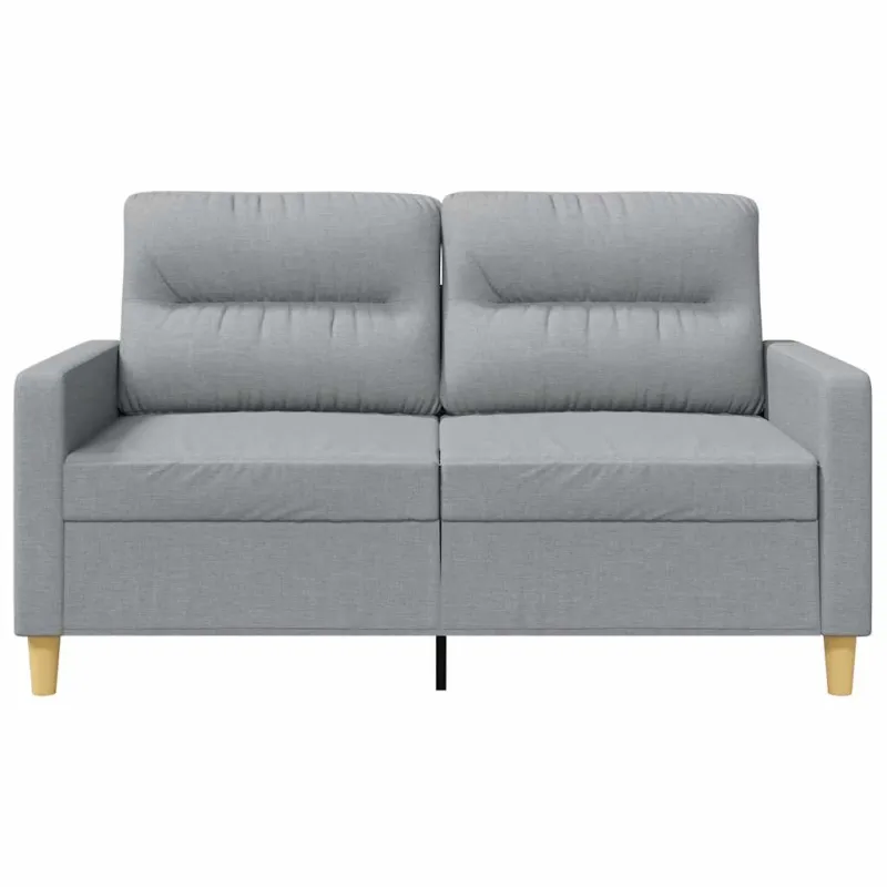 Dvivietė sofa, šviesiai pilkos spalvos, 120cm, audinys