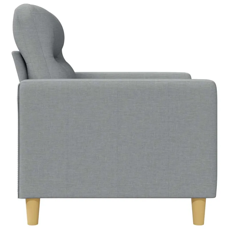 Dvivietė sofa, šviesiai pilkos spalvos, 120cm, audinys