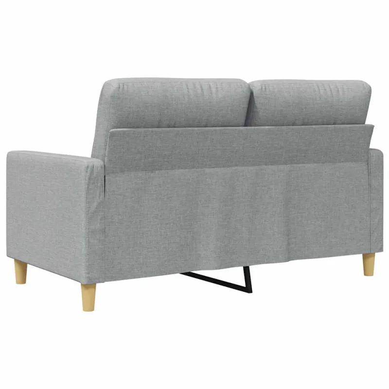 Dvivietė sofa, šviesiai pilkos spalvos, 120cm, audinys