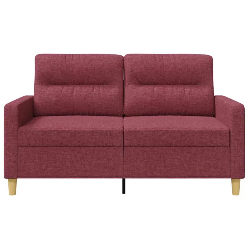 Dvivietė sofa, raudonojo vyno spalvos, 120cm, audinys