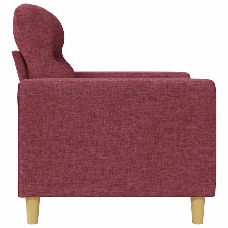 Dvivietė sofa, raudonojo vyno spalvos, 120cm, audinys