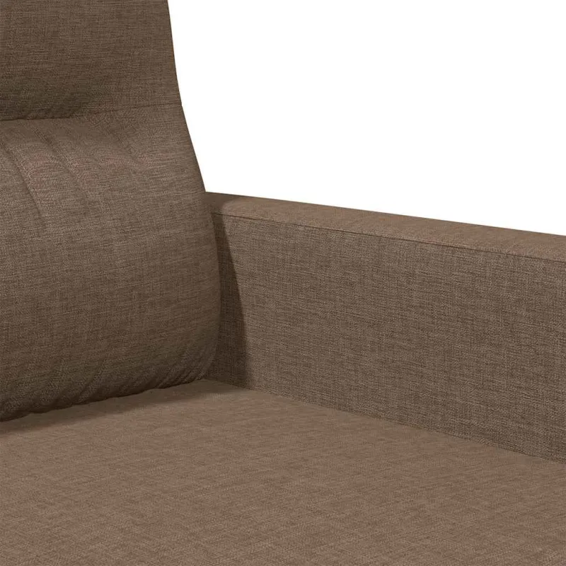 Trivietė sofa, rudos spalvos, 180cm, audinys