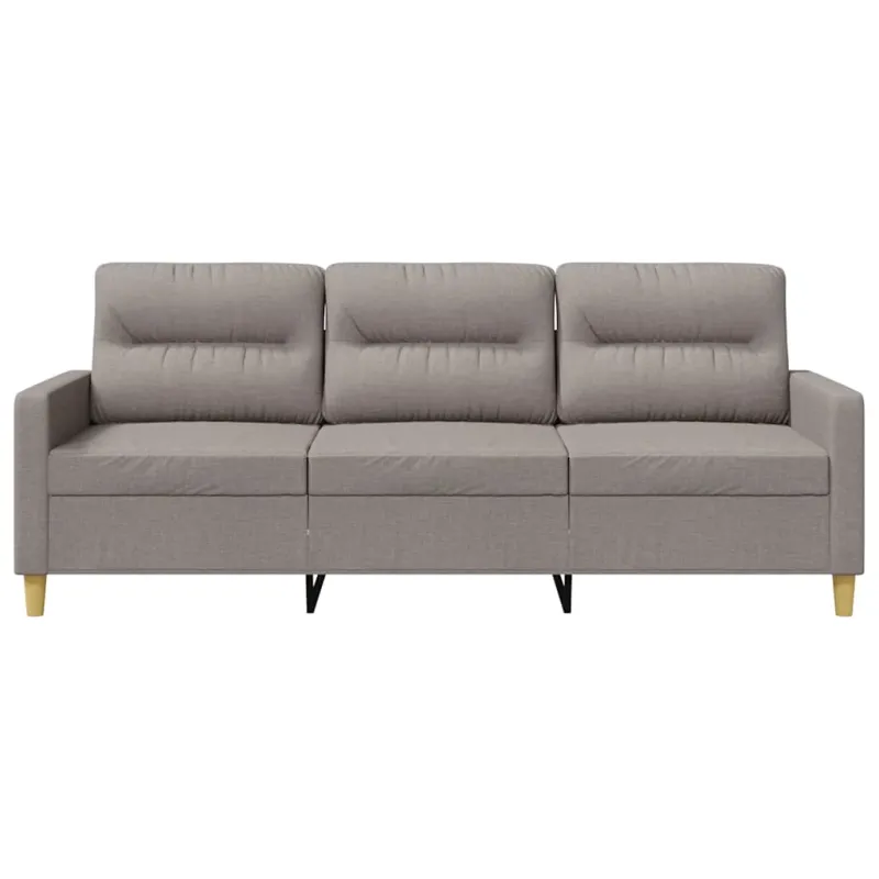 Trivietė sofa, taupe spalvos, 180cm, audinys