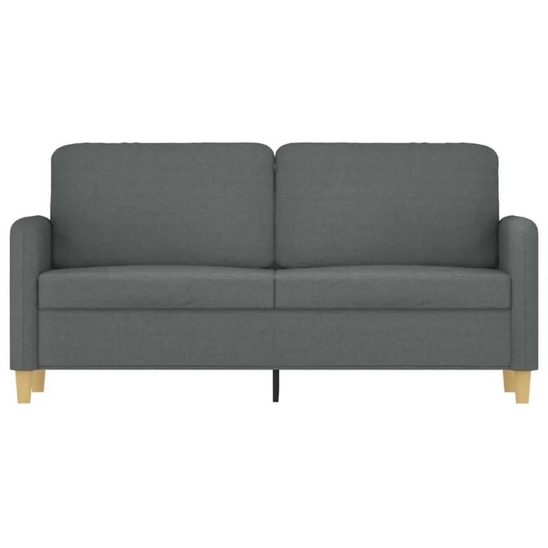 Dvivietė sofa, tamsiai pilkos spalvos, 140cm, audinys