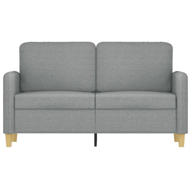Dvivietė sofa, šviesiai pilkos spalvos, 120cm, audinys
