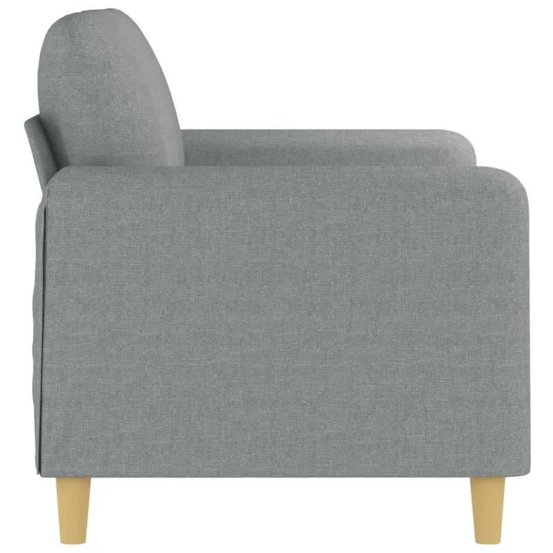 Dvivietė sofa, šviesiai pilkos spalvos, 120cm, audinys