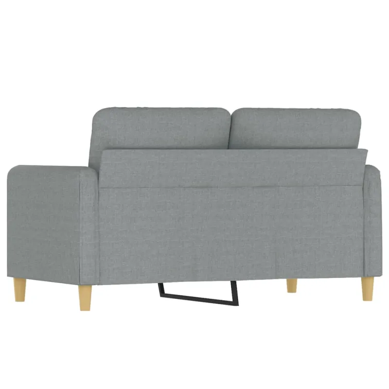 Dvivietė sofa, šviesiai pilkos spalvos, 120cm, audinys