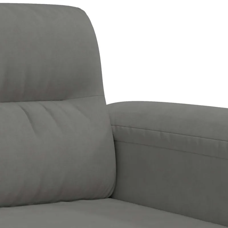 Dvivietė sofa, tamsiai pilka, 140cm, mikropluošto audinys
