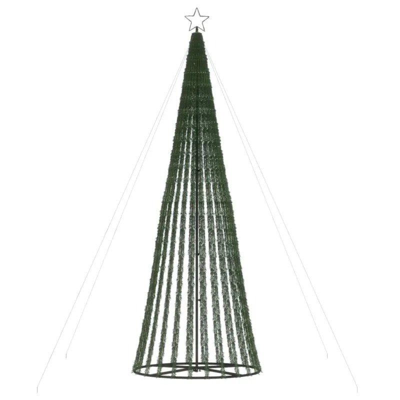 LED Kalėdų eglutė 688 LED Šaltai Balta 300 cm