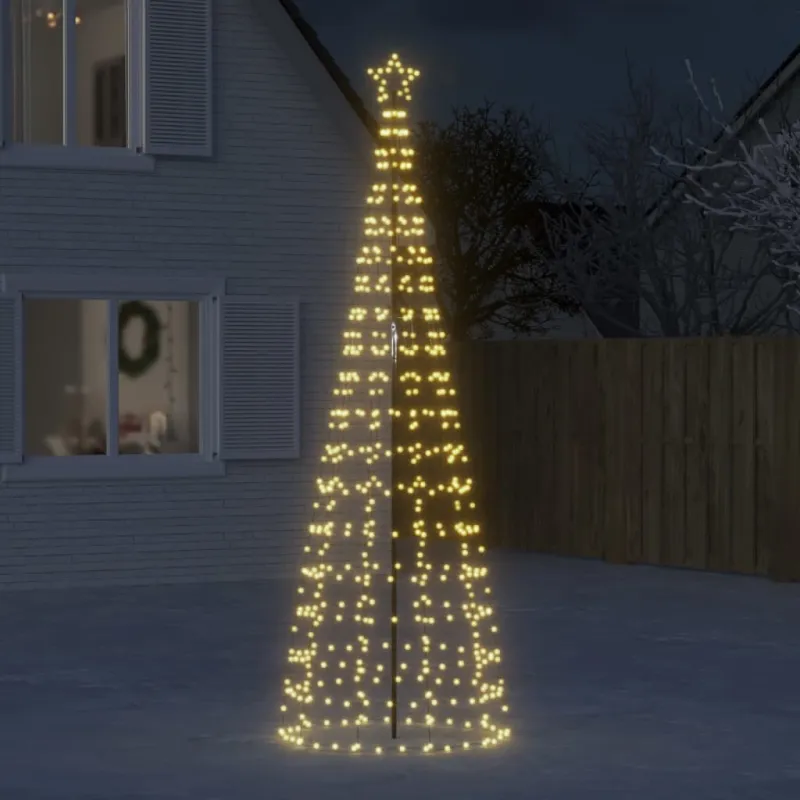 LED Kalėdų eglutė su smaigaliais 570 LED Šiltai balta 300 cm