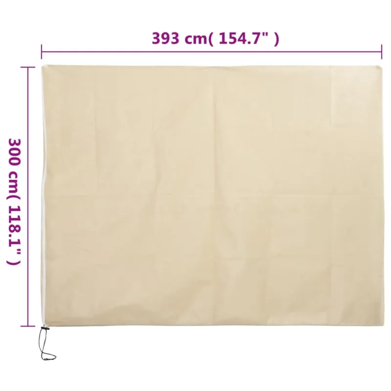 Uždangalas augalams su užtrauktuku, 3,93x3m, 70g/m²