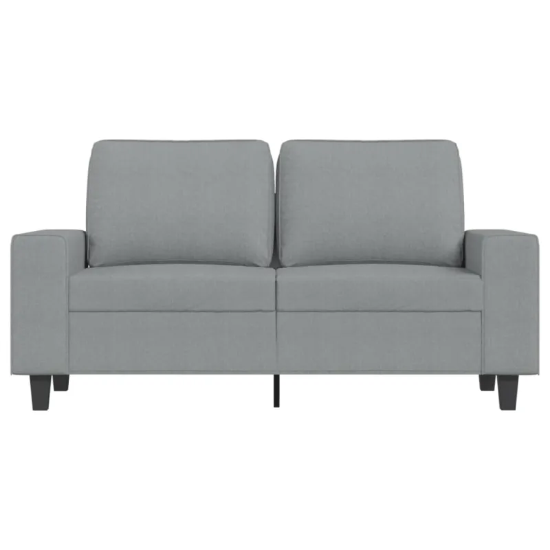 Dvivietė sofa, šviesiai pilkos spalvos, 120cm, audinys