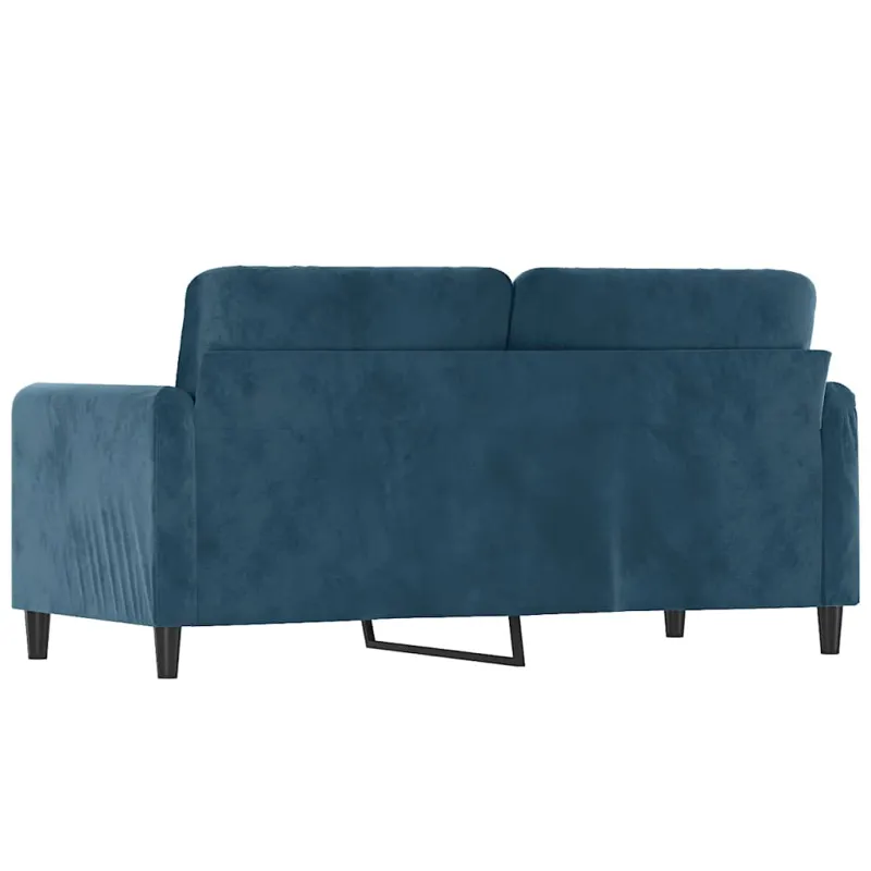 Dvivietė sofa, mėlynos spalvos, 140cm, aksomas