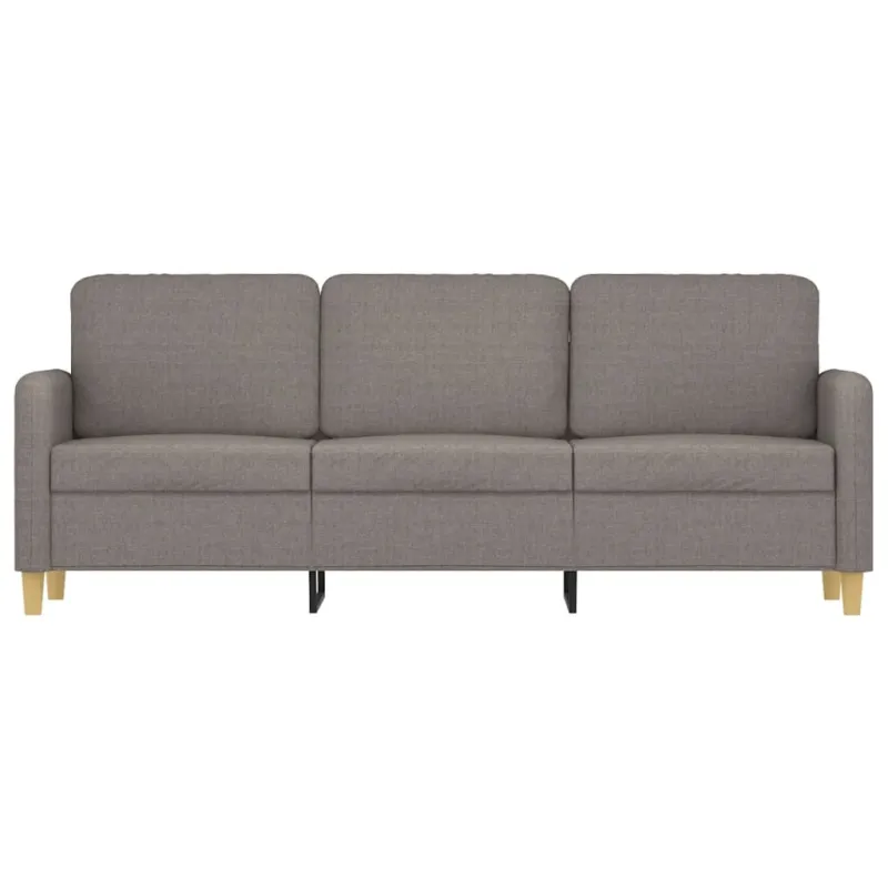 Trivietė sofa, taupe spalvos, 180cm, audinys