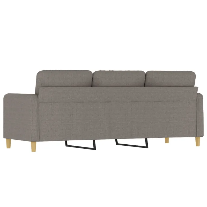 Trivietė sofa, taupe spalvos, 180cm, audinys