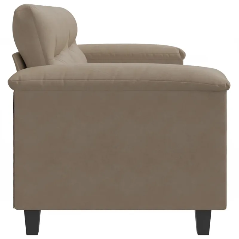Dvivietė sofa, taupe spalvos, 140cm, mikropluošto audinys
