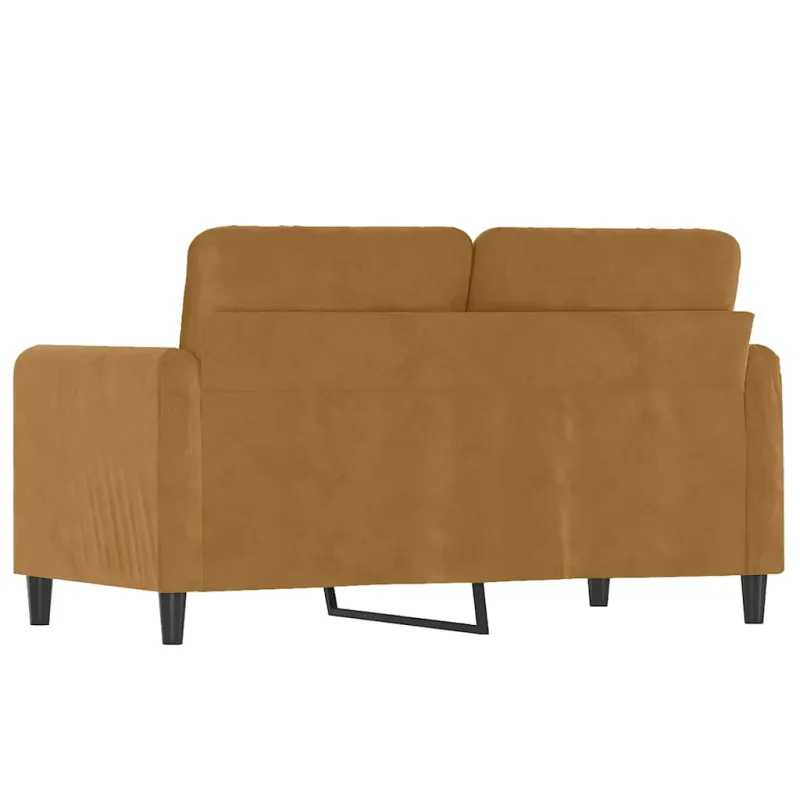 Dvivietė sofa, rudos spalvos, 120cm, aksomas