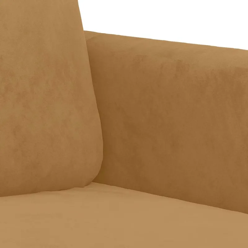 Dvivietė sofa, rudos spalvos, 120cm, aksomas