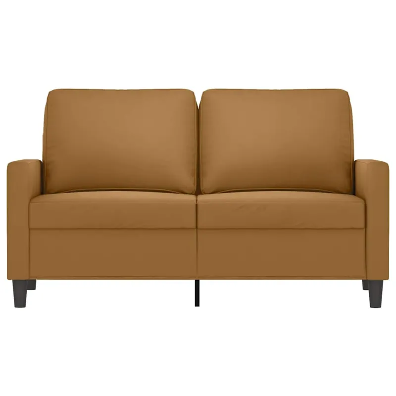 Dvivietė sofa, rudos spalvos, 120cm, aksomas
