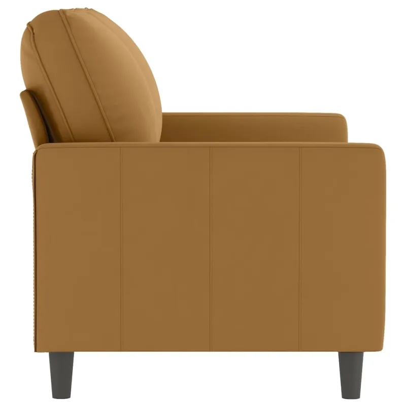 Dvivietė sofa, rudos spalvos, 120cm, aksomas