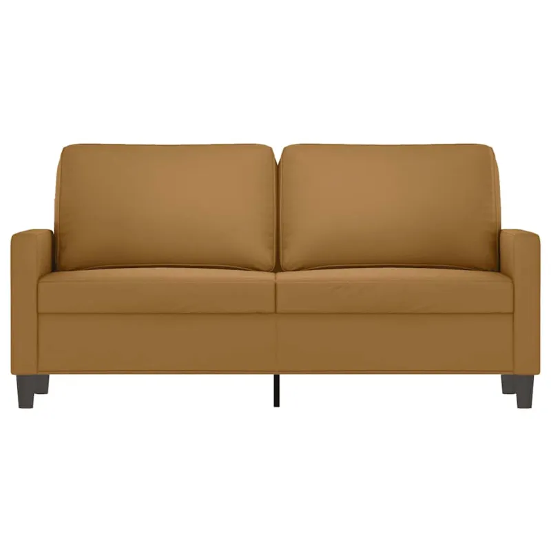 Dvivietė sofa, rudos spalvos, 140cm, aksomas