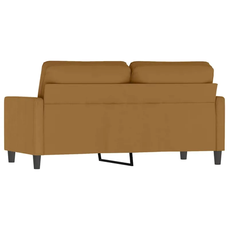Dvivietė sofa, rudos spalvos, 140cm, aksomas