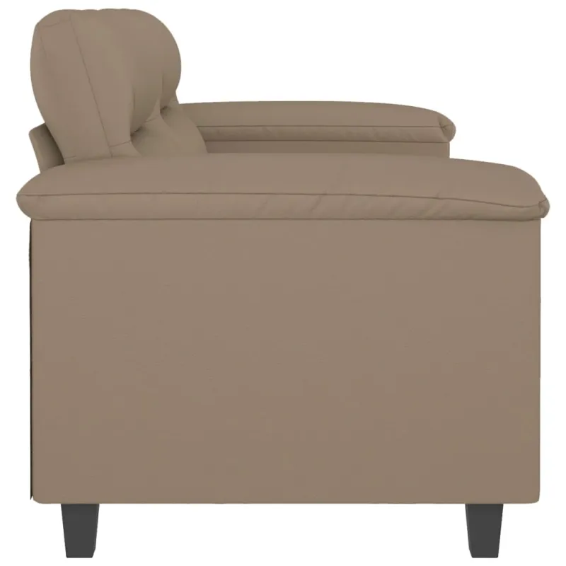 Dvivietė sofa, kapučino spalvos, 120cm, dirbtinė oda